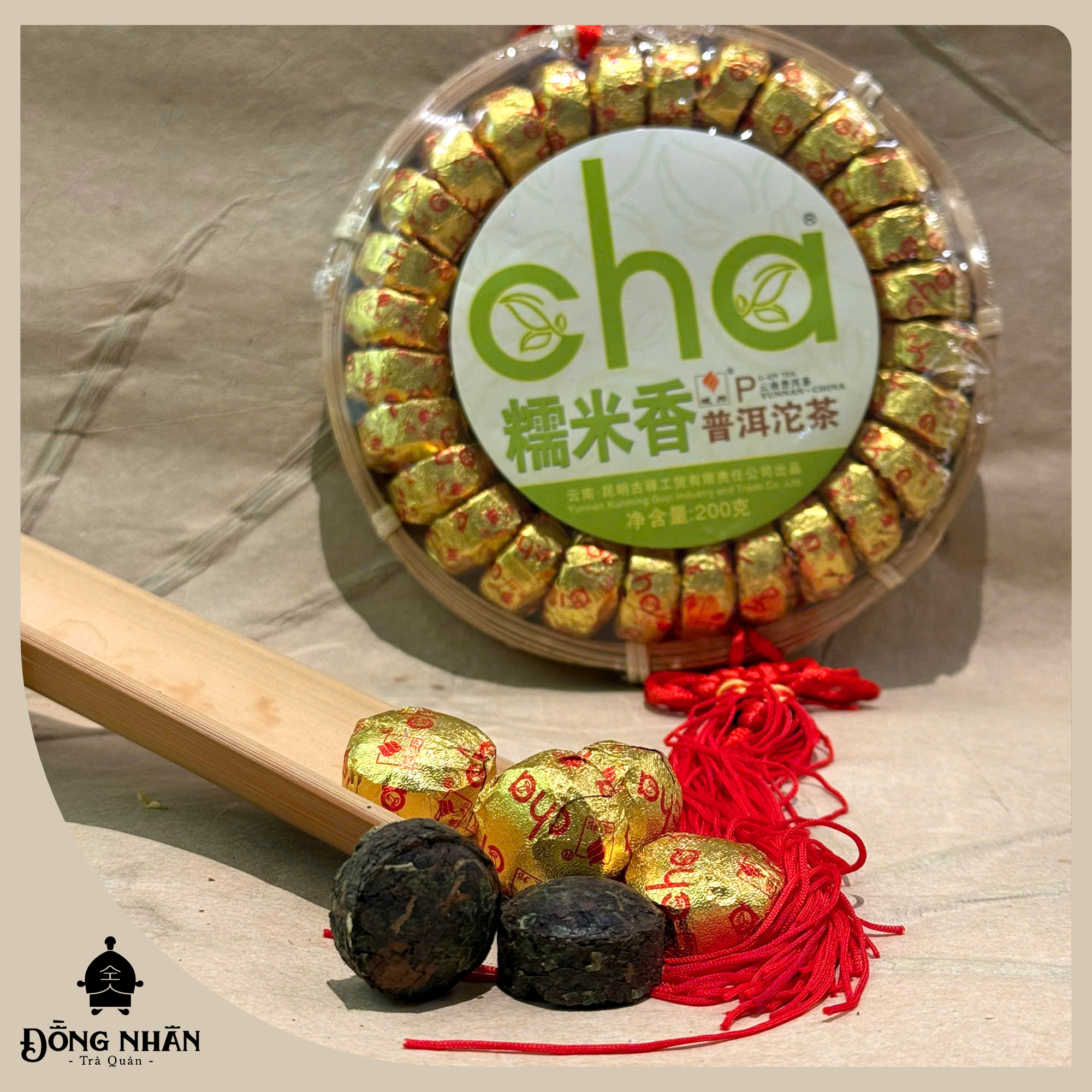 Trà Phổ Nhĩ Nếp - Thương hiệu Cha (Nguyên Mẹt)
